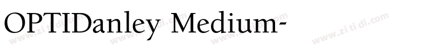 OPTIDanley Medium字体转换